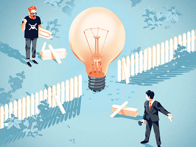 Digital Strategies business conceptual creativity digital editorial idea illustration lightbulb