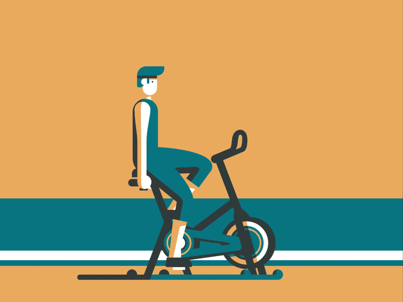 Wall Street Journal animation bike cycling exercise gif illustration motion vector