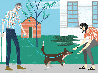 My VIP characters dog home illustration people pet