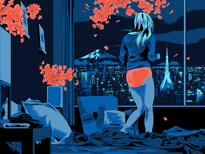 Gallery 1988 cityscape digital film flowers girl graphic illustration interior poster tokyo