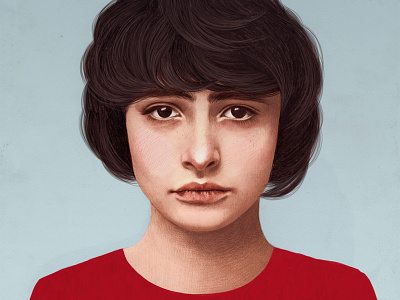 Stylist Magazine boy colouring pencil digital drawing face illustration portrait realist tv