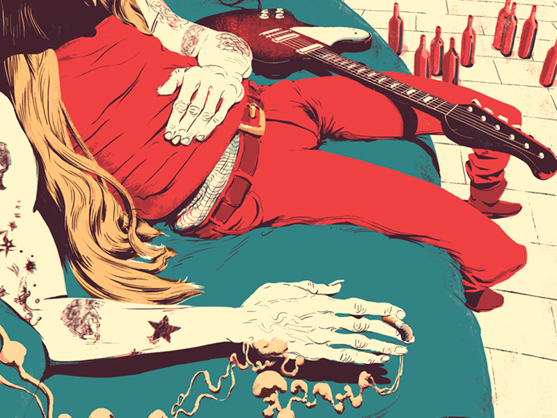 Johnny Winter by Folio Illustration Agency on Dribbble