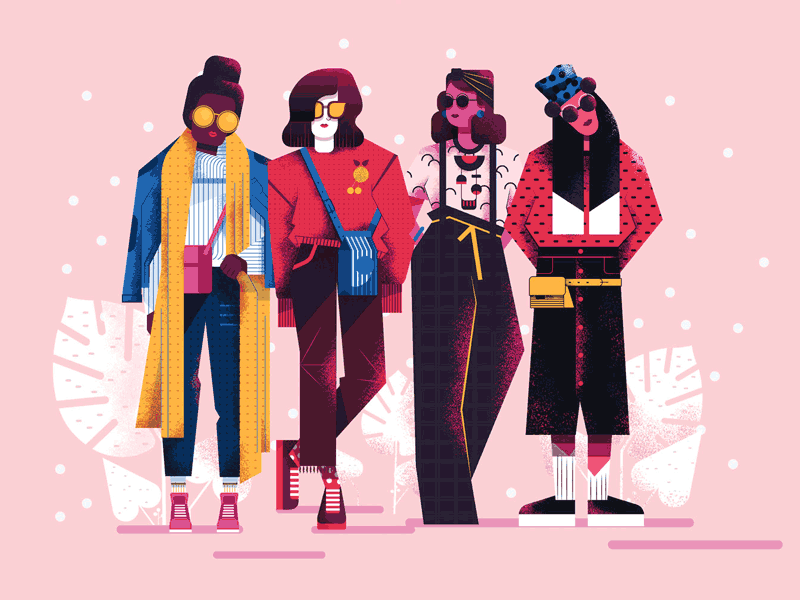 Girls by Folio Illustration Agency on Dribbble