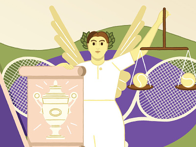 Republic of Wimbledon financialtimes folioart illustration kikiljung wimbledon