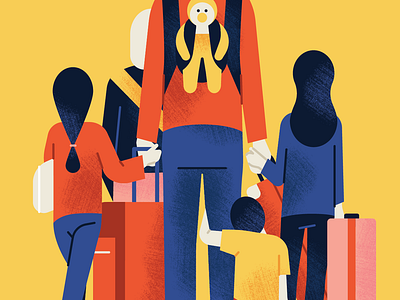 Travelling with Children by Folio Illustration Agency on Dribbble