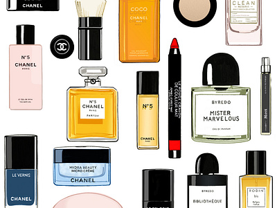 Fragrance Illustration: Chanel No.5 by Sergio Ingravalle on Dribbble
