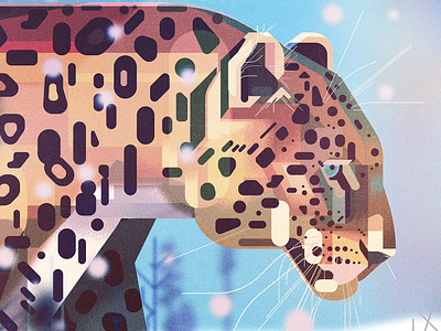 Leopard animal book digital folioart graphic illustration jamesgilleard leopard texture wildlife