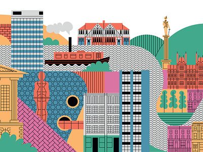 Birmingham to London by Folio Illustration Agency on Dribbble