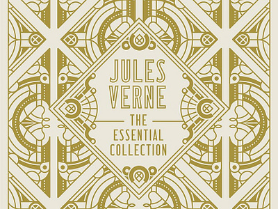 Jules Verne book cover digital folioart graphic design illustration muti pattern publishing vector