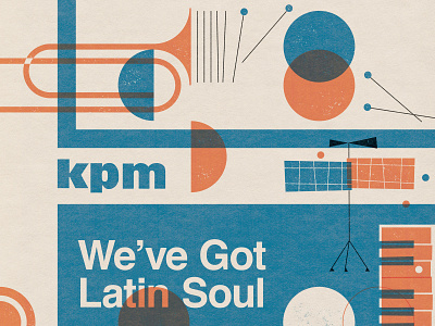 Latin Soul album cover collage digital folioart illustration music nick radford texture