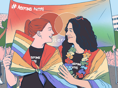 London Pride digital folioart illustration london portraits pride rainbow sarah maxwell women