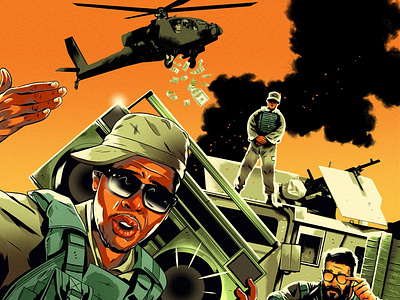 Recruits alexander wells army digital editorial folioart illustration music rap