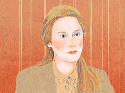 Meryl Streep digital editorial folioart hifumiyo illustration portrait retro texture woman