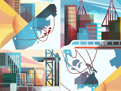 Japan 2030 by Folio Illustration Agency on Dribbble