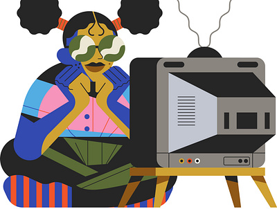 Favourite Movie character digital editorial film folioart illustration movie owen davey tv vector