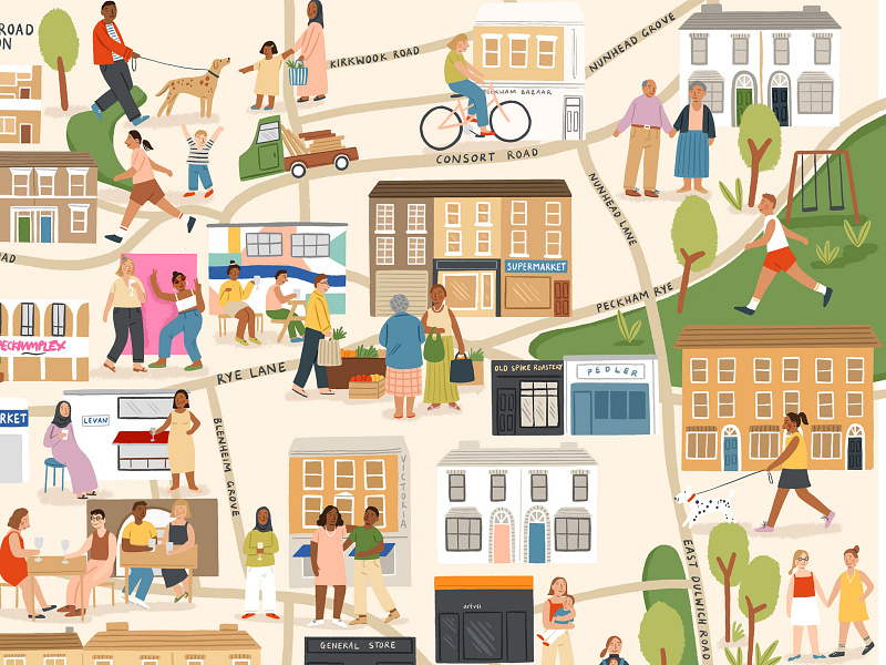 South East London by Folio Illustration Agency on Dribbble