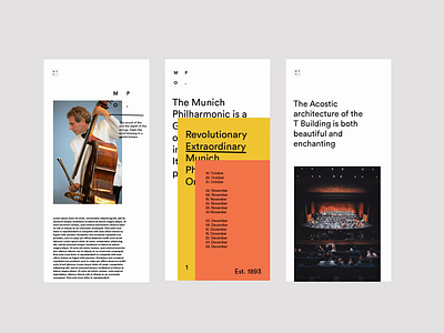Orchestra Responsive WIP. animation colour layers menu mobile music responsive type typography typography website ui ux uxui video