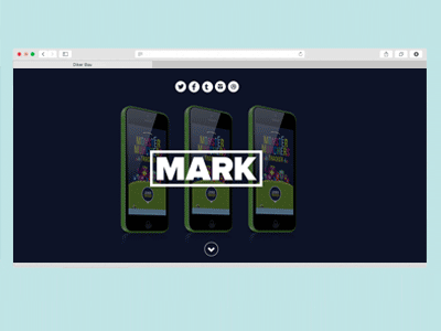 Mark Responsive Website blue branding design identity responsive ux website