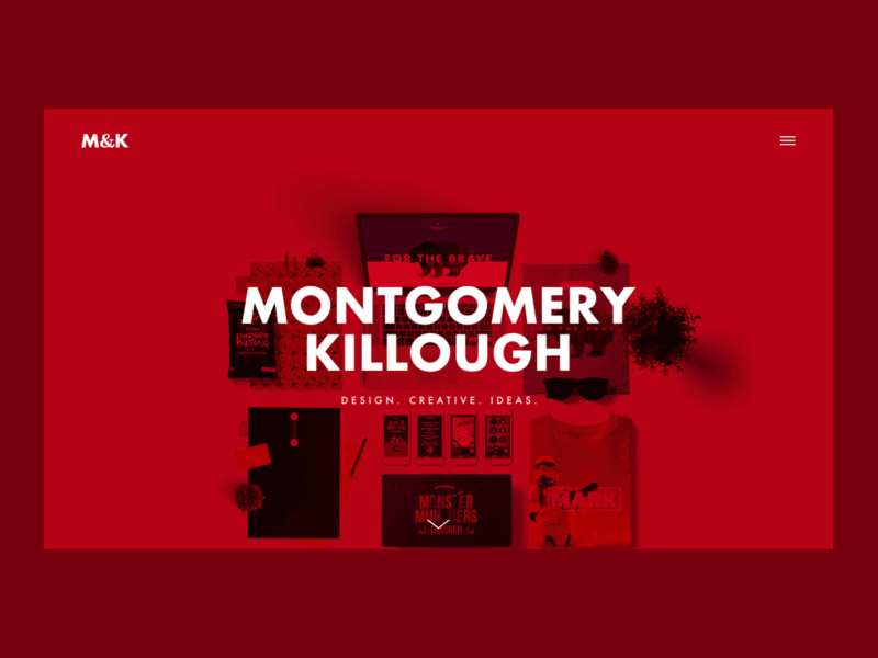 MontgomeryKillough - Design, Creative, Ideas branding design flat design futura identity red t shirt. digital typography ux website design