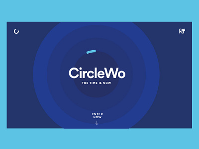 Circles and Ovals blue branding circle circular pro design digital flat design inspire typography ux website white