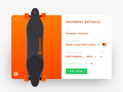 Card Payment 002 — Design UI - Boosted Board