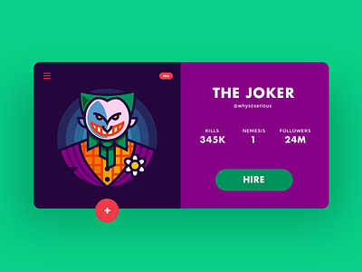 Joker Profile 006 — Ui Design  