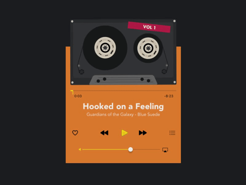 Guardians of the Galaxy mic player — 009 daily Ui by Daniel Montgomery ...