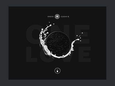 Oreo — Website Concept black button call to action concept design landing page milk modern oreo typography ui ux