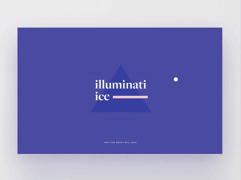 Illuminati Ice 003 — Loading Strategy animation flat design food gif landing page line loading logo pink type ui ux