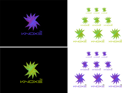 Knoxe branding design gradient color logo illustration logo logo design logo designer logo for technology logodesign software company logo