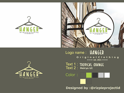 Hanger banner branding design graphic design logo minimalist motion graphics