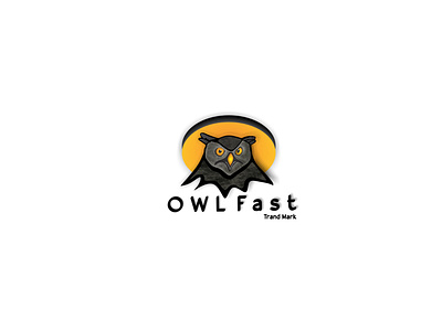 owl Fast white ( picture) logo animation branding design graphic design illustration logo vector