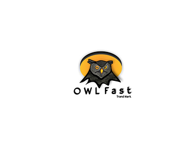 owl Fast white ( picture) logo