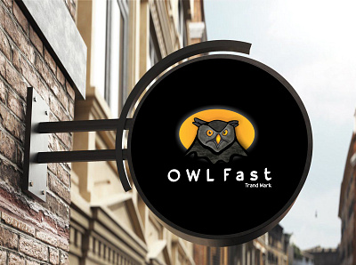 Owl fast Mockup 3d animation branding design graphic design illustration logo vector