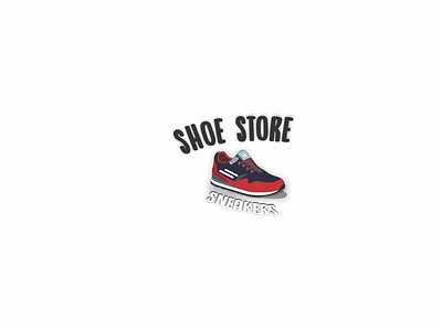 Shoe Store Sneakers ( White ) 3d animation banner branding design graphic design illustration logo motion graphics promotion vector
