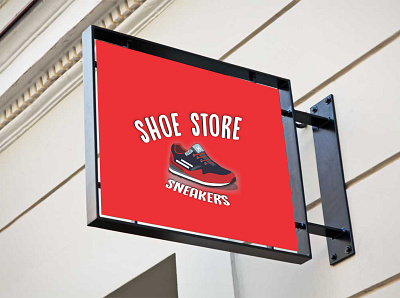 Mockup Shoe Store Sneakers 3d animation banner branding design graphic design illustration logo motion graphics promotion vector