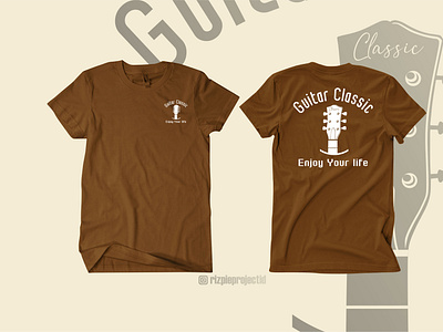 Brown T-shirt Guitar Classic