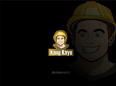 Icon Logo Kang Kayu ( Carpenter) animation banner branding design graphic design illustration logo promotion ui vector