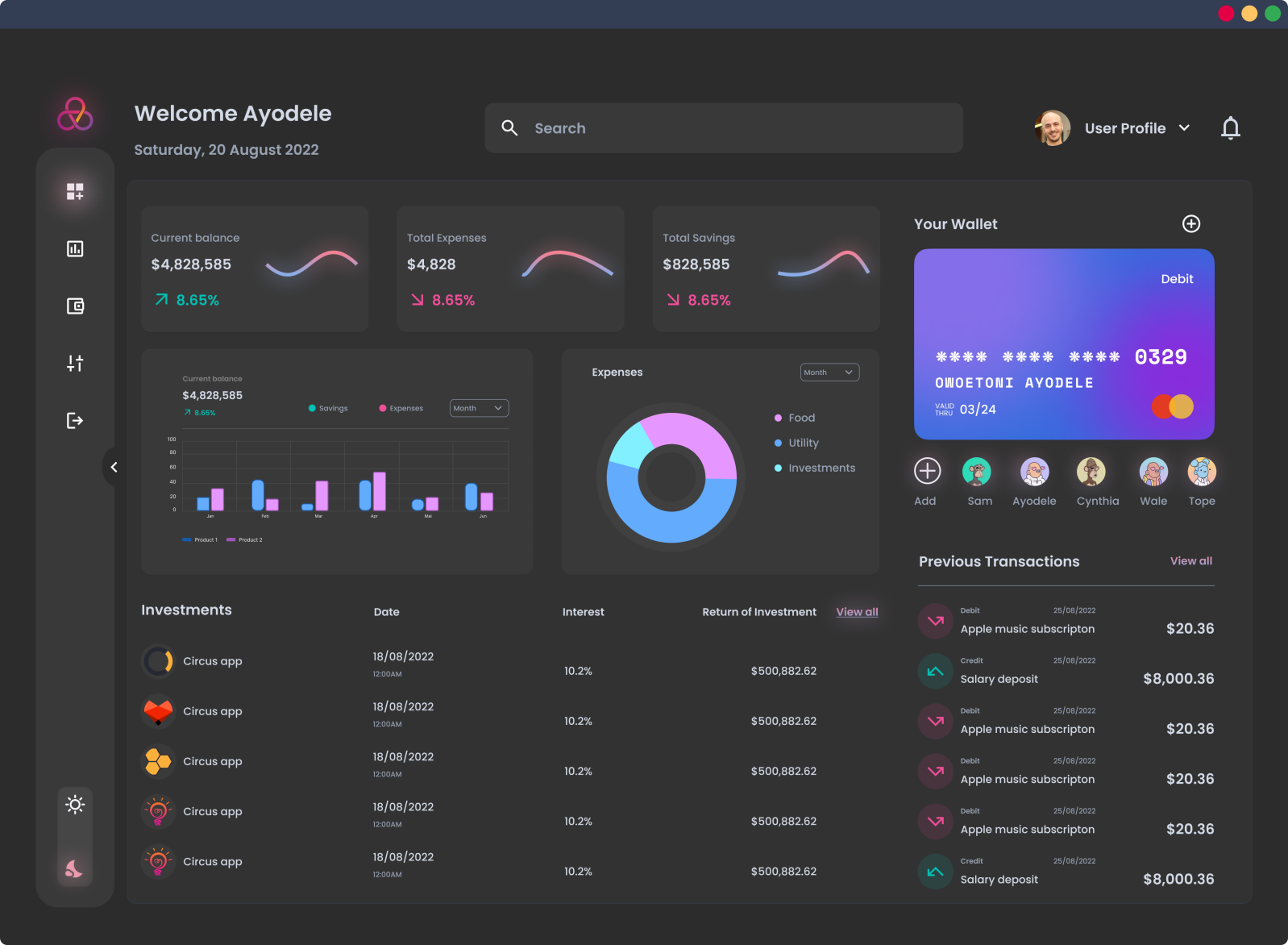 Budix Wallet management System by Ayodele Owoetoni on Dribbble