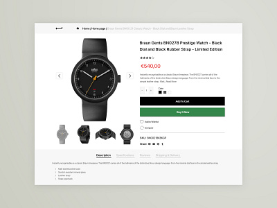 Daily UI design challenge #012 - E-Commerce Shop