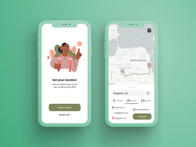 Daily UI design challenge #020 - Location Tracker