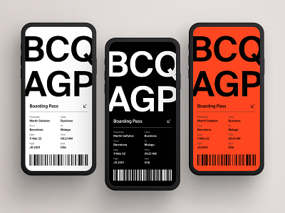 Daily UI design challenge #024 - Boarding Pass