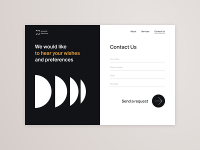 Daily UI design challenge #028 - Contact Us