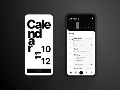 Daily UI design challenge #038 - Calendar