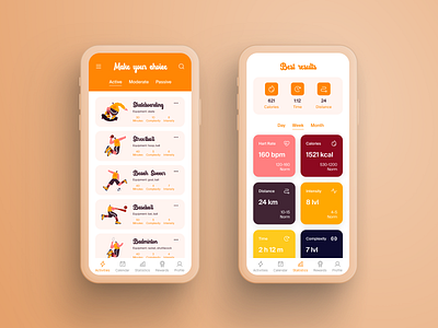 Daily UI design challenge #041 - Workout Tracker