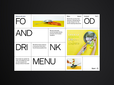 Daily UI design challenge #043 - Food/Drink Menu dailyui design fooddrink menu graphic design typography ui ux