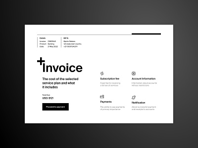 Daily UI design challenge #046 - Invoice dailyui design invoice typography ui ux