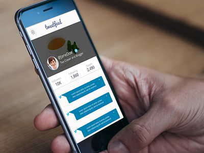 Twitter Feed App UI app design development feed ios profile tweets twitter ui ux