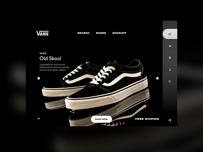 Vans Landing Page design graphic design illustration ui