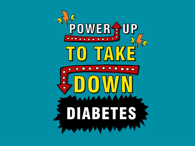 Diabetes Messaging diabetes illustration illustrative type lighting type typography